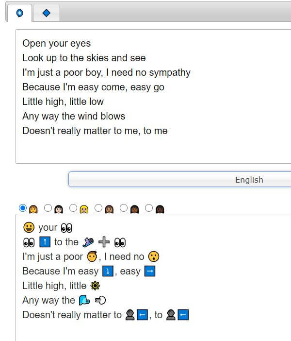 bohemian rhapsody lyrics in emojis