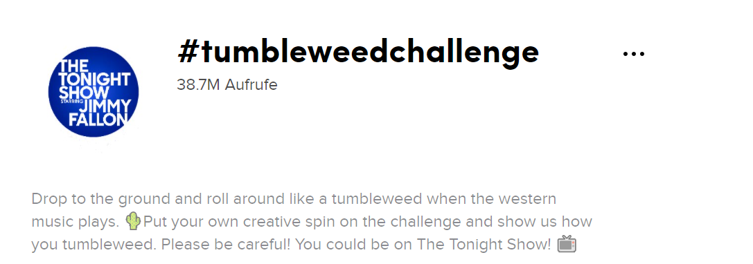 Tumble Weed Challenge- The Tonight Show